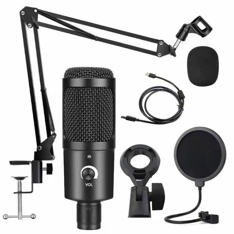 Pc Gaming Youtubers - USB-Kondensatormikrofon, Aufnahmemikrofon mit Ständer für PC,