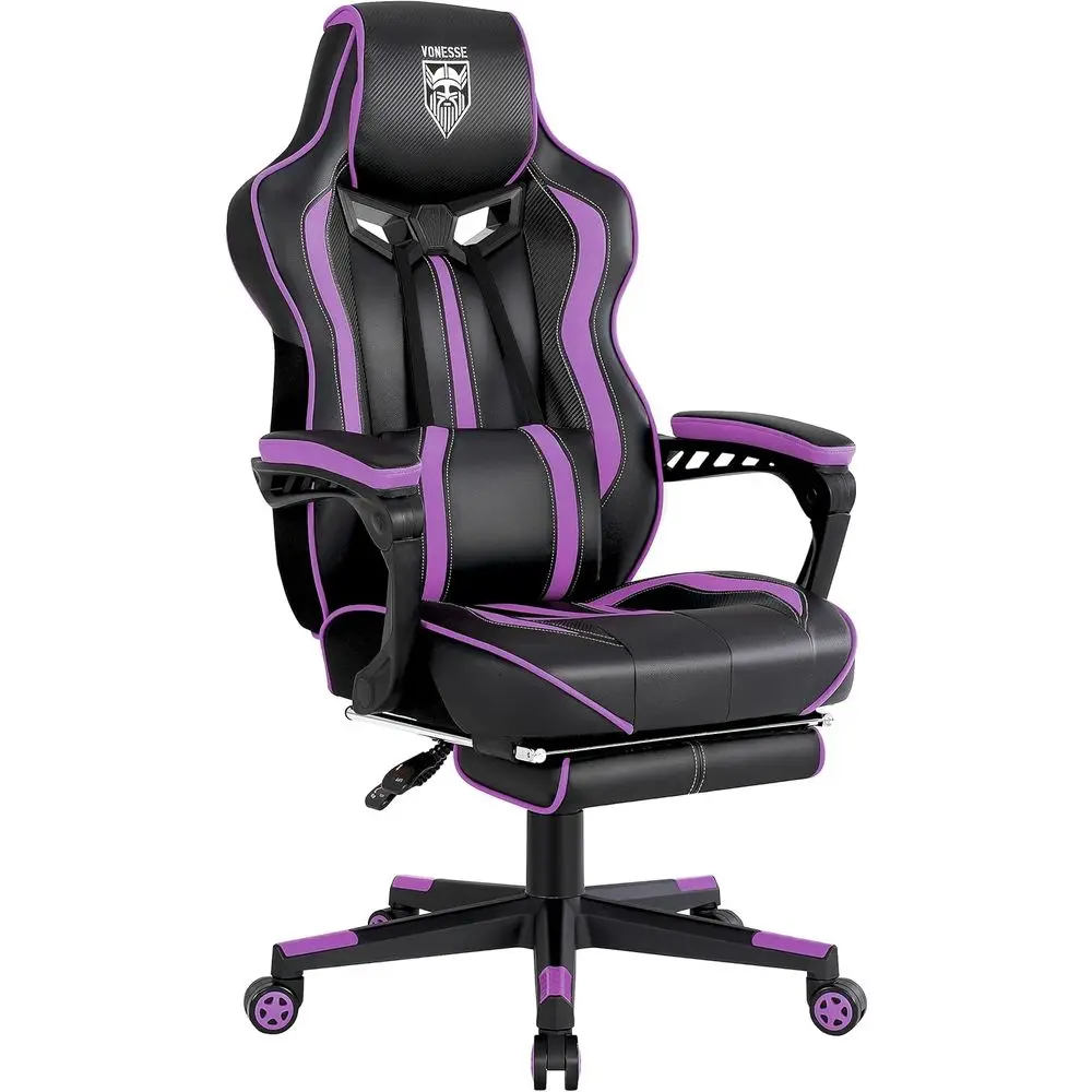 Pc Gaming Gaming - Ergonomischer Gaming-Stuhl für Erwachsene mit Massagefunktion,