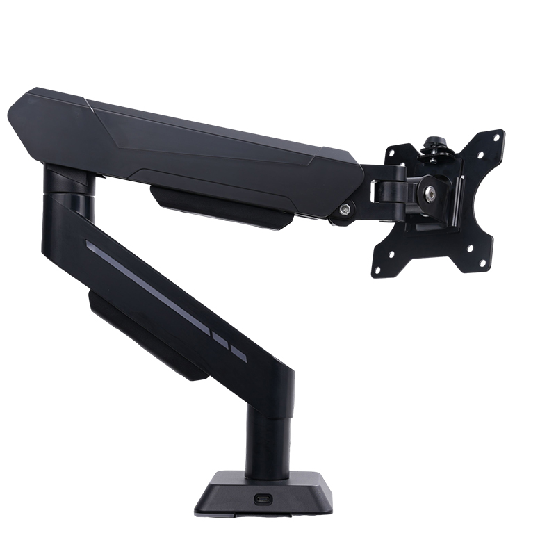 Monitor Stand - Multifunktionaler Drehbarer Universalarm RGB 24-Zoll Aluminium-Monitorständer