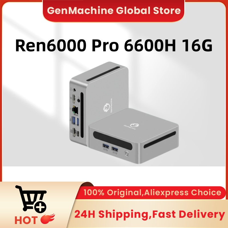 Pc Gaming Ryzen 5 - GenMachine AMD Ryzen 5 6600H Mini-PC