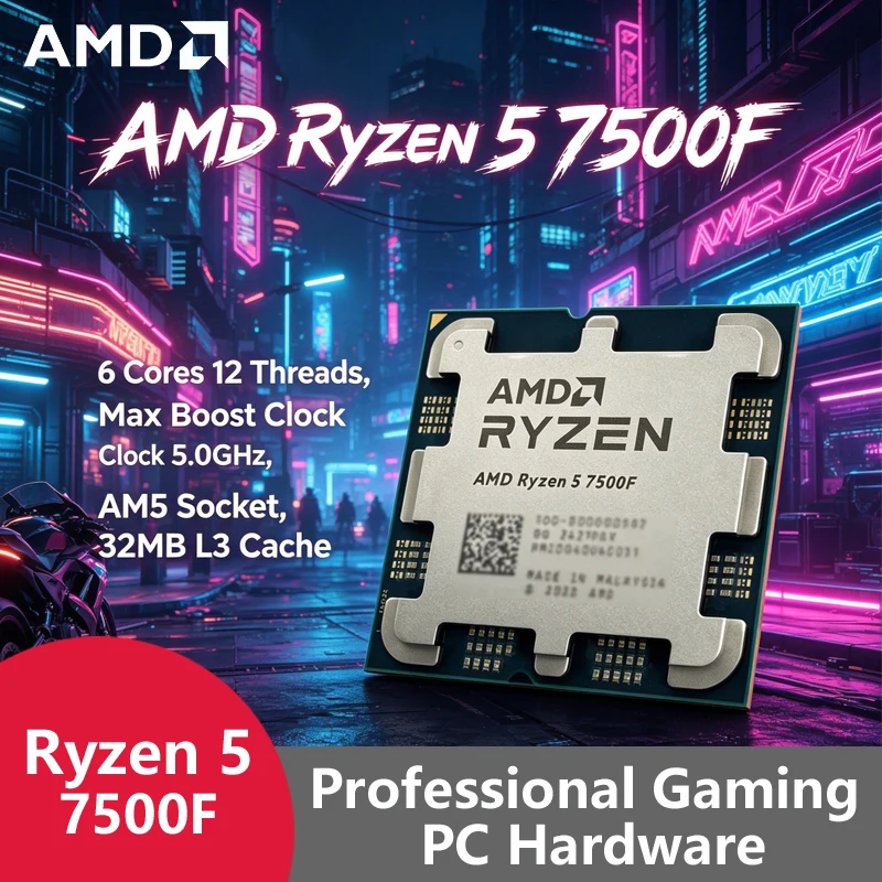 AMD Ryzen 5 7500F AM5 5nm Gami – Pc Gaming Ryzen 5 Bewertung und Preis