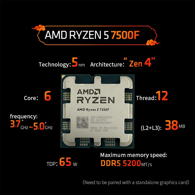 AMD Ryzen 5 7500F AM5 5nm Gami – Pc Gaming Ryzen 5 Bewertung und Preis