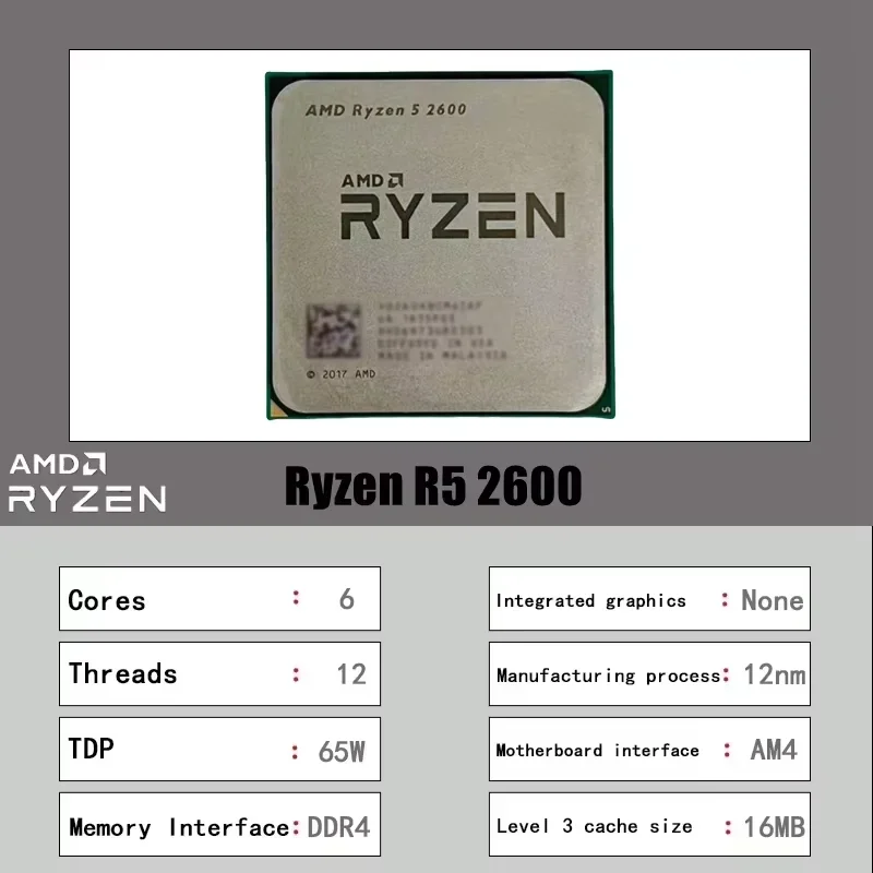 AMD Ryzen 5 2600 16MB L3 Cache – Pc Gaming Ryzen 5 Bewertung und Preis