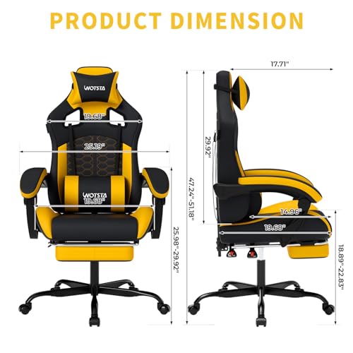 Gaming-Stuhl mit Massagefunkti – Pc Gaming Gaming Bewertung und Preis