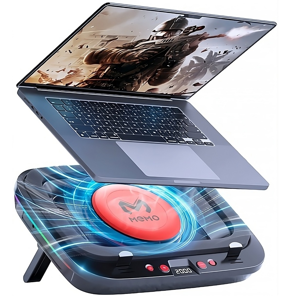 Memo Laptop-Kühler mit LED-Anz – Laptop Cooling Pad Bewertung und Preis
