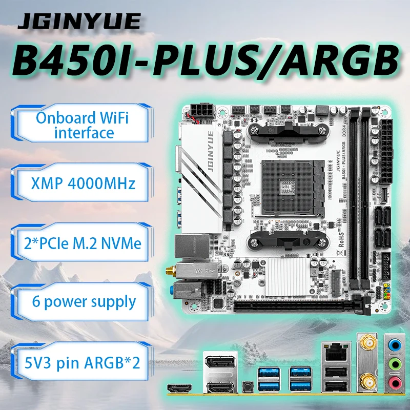 JGINYUE B450 ITX Motherboard-S – Pc Gaming Ryzen 5 Bewertung und Preis