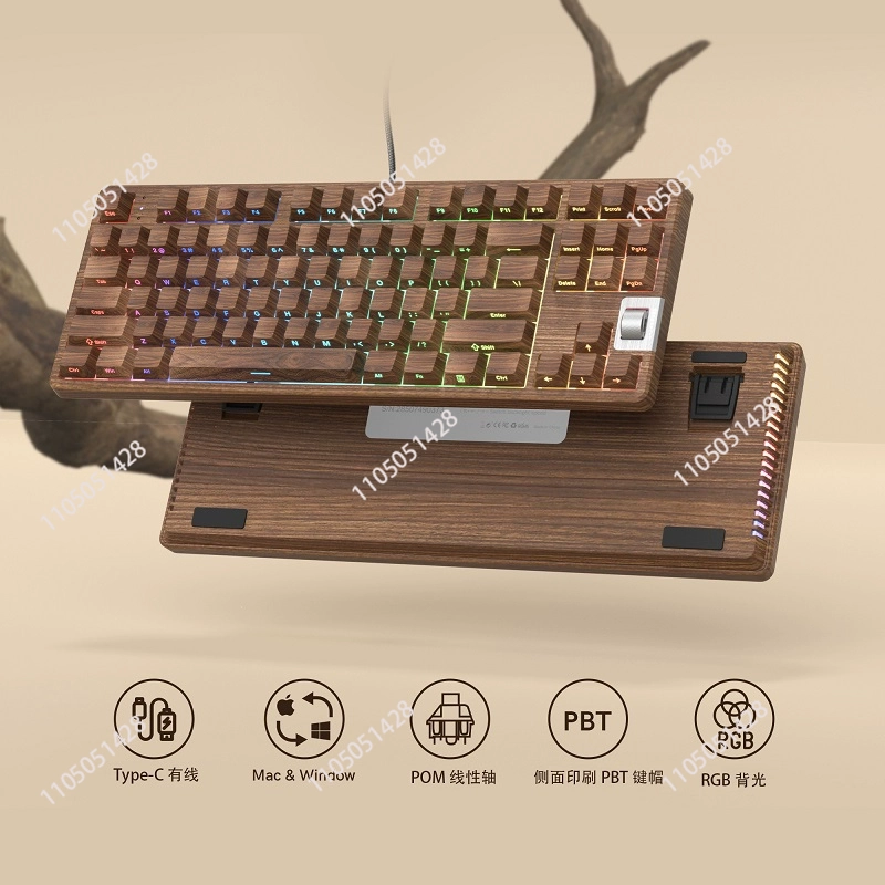 F87 Walnuss 75 % kabelgebunden – Pc Gaming Keyboard Bewertung und Preis