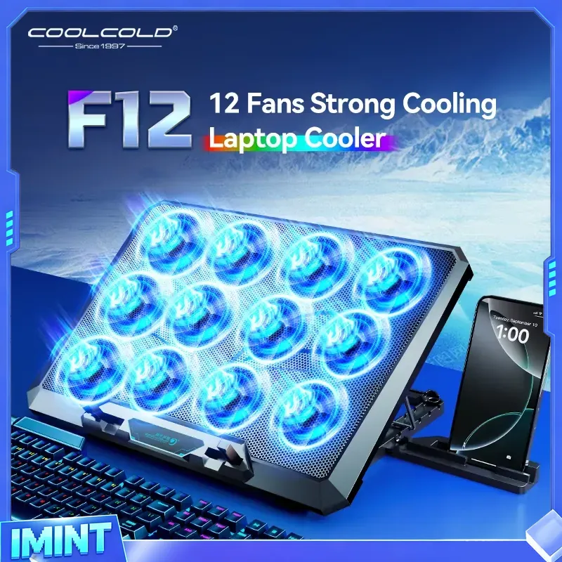 COOLCOLD Laptop-Kühlpad mit 12 – Laptop Cooling Pad Bewertung und Preis
