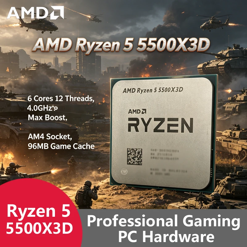 AMD Ryzen 5 5500X3D AM4 7nm Ga – Pc Gaming Ryzen 5 Bewertung und Preis